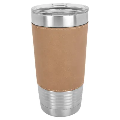 一箱24個 20 oz 仿皮保溫杯，不鏽鋼保溫 + 杯蓋