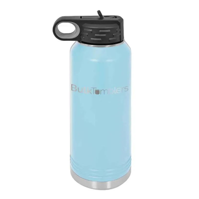 Botol Air 32 oz yang Dipersonalisasi dengan Logo Ukir Laser pada Stainless Steel Berinsulasi