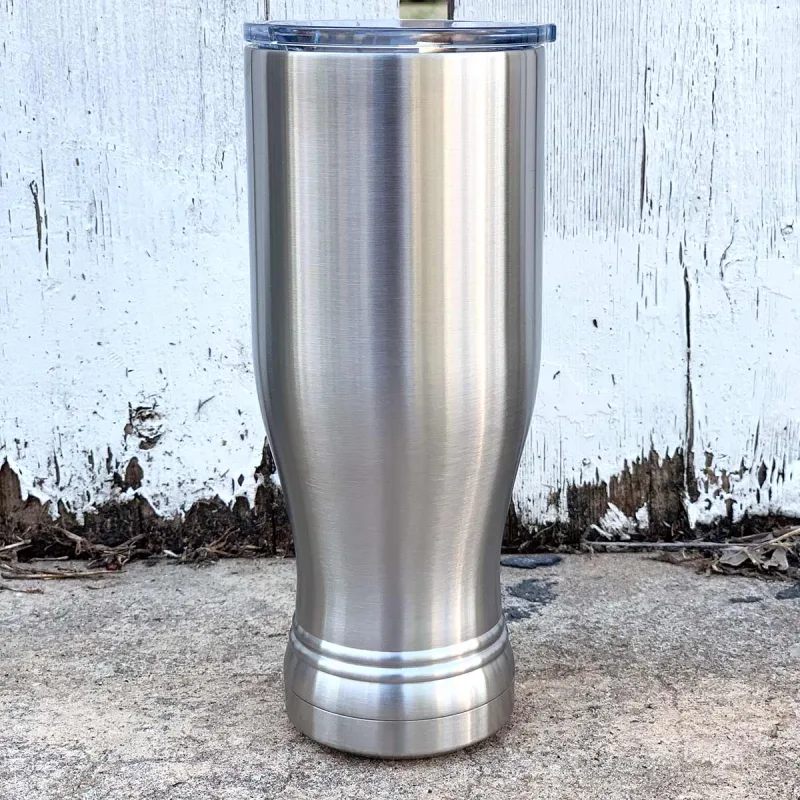 Kasse med 24 stk. - Blank 14 oz isoleret pilsnerglas i rustfrit stål