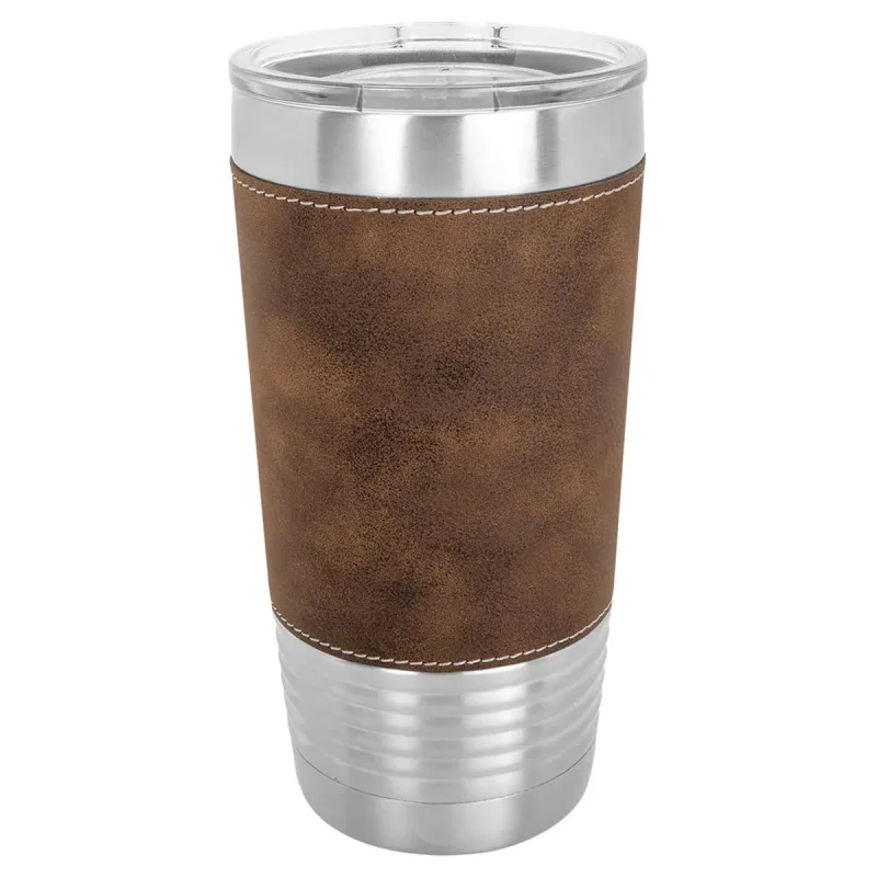 一箱24個 20 oz 仿皮保溫杯，不鏽鋼保溫 + 杯蓋
