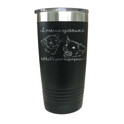 Opossum Rescuing is my Superpower Insulated Stainless Steel Tumbler