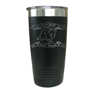 Opossum Live Fast Eat Trash Insulated Stainless Steel Tumbler