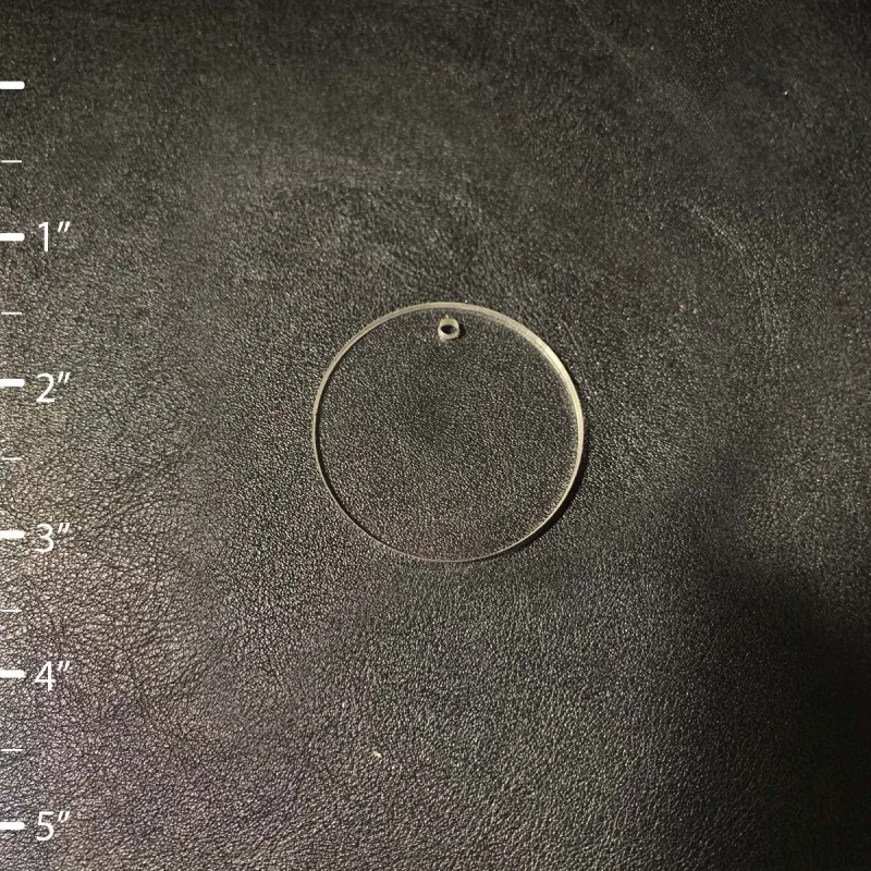 100 unidades - Forma redonda circular de acrílico en blanco - Tamaño de 1" a 5"